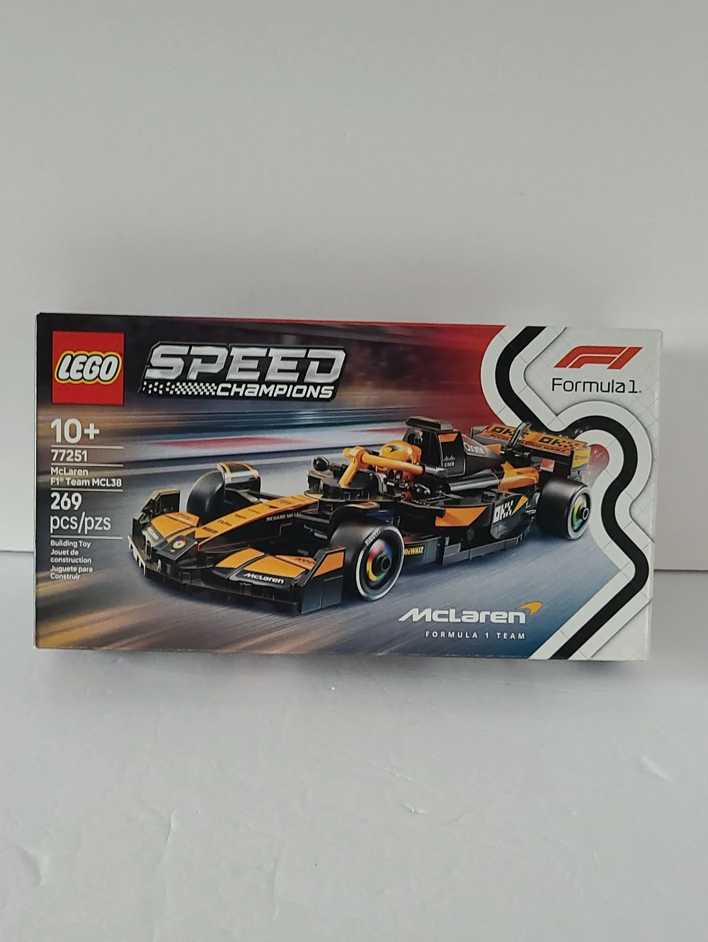 LEGO Speed Champions – McLaren Race Car (Black + Orange) – NEW – #77251